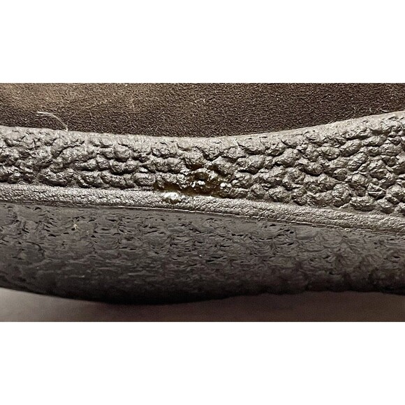 VINTAGE SNOWLAND SUEDE FAUX SHERPA FUR APRES SKI WEDGE BOOTS Size 9 MADE IN USA - Picture 16 of 16